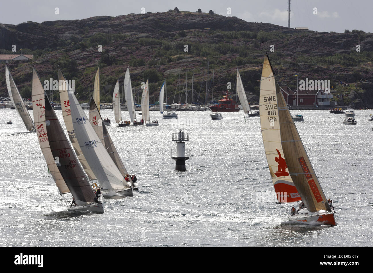 Yacht race, Bohuslan, Sweden Stock Photo - Alamy