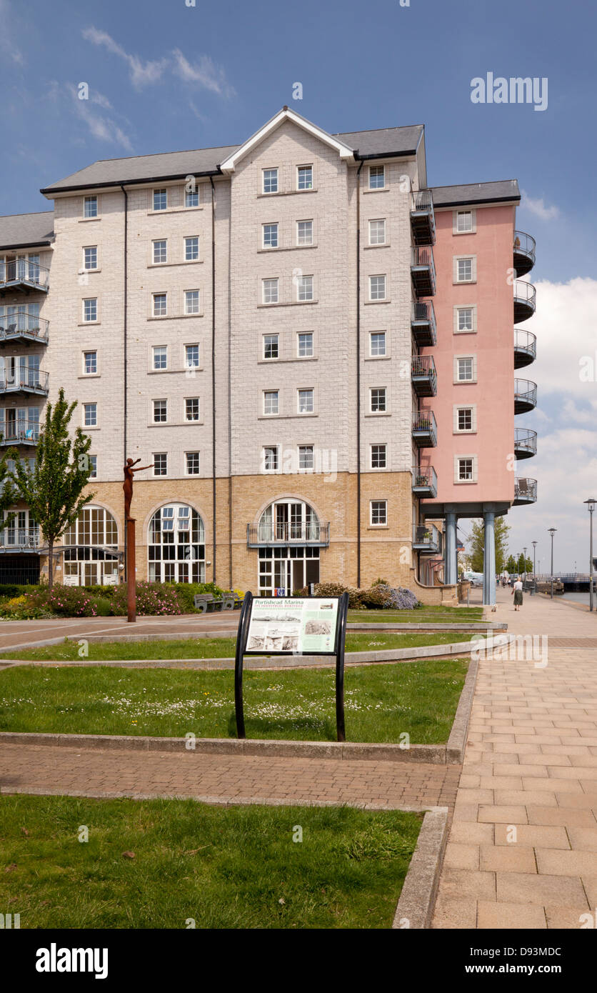 Portishead Quays Marina, Portishead, Somerset, England, UK Stock Photo
