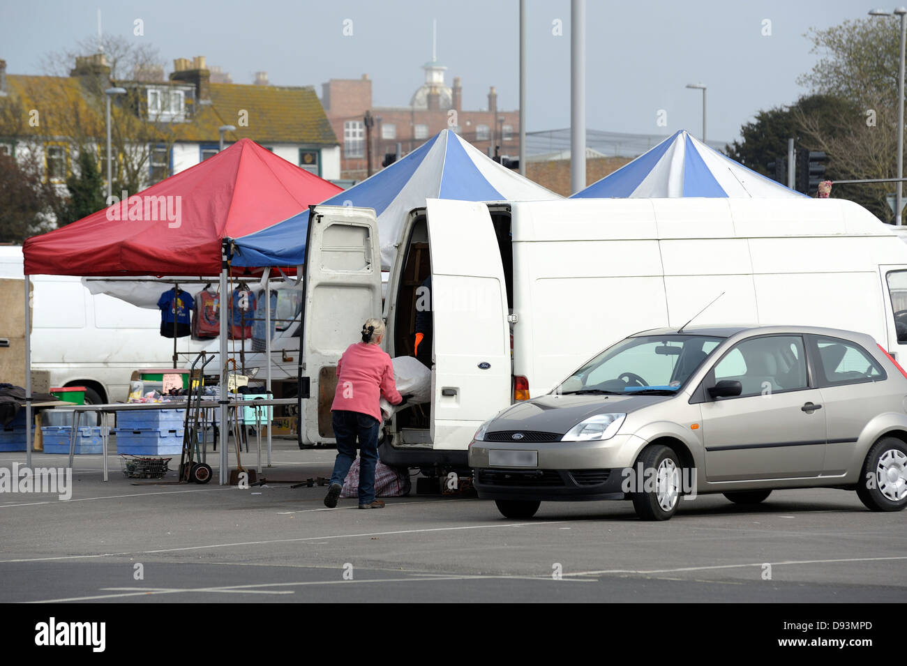 Open air market Weymouth Dorset England uk Stock Photo Alamy