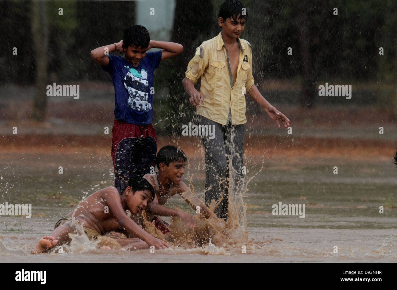 First rain shower Stock Photo Alamy
