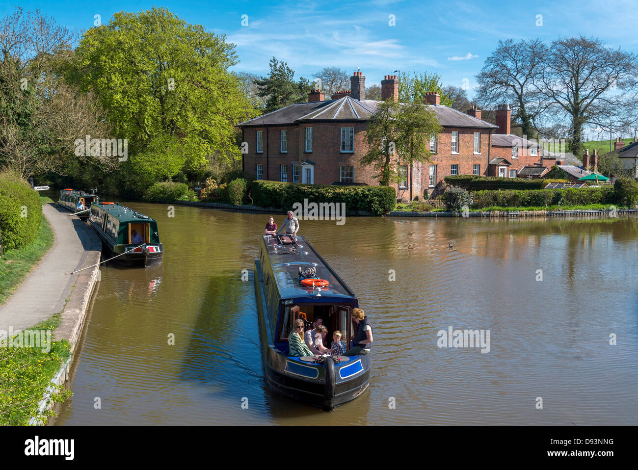 Shropshire Union Canal at Ellesmere Wharf . Ellesmere Shropshire