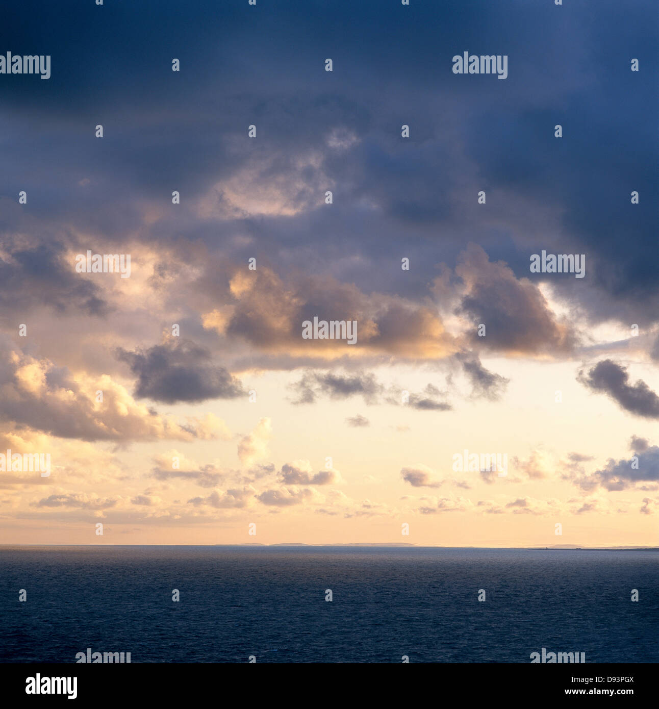 Cloudy sky over the sea Stock Photo - Alamy