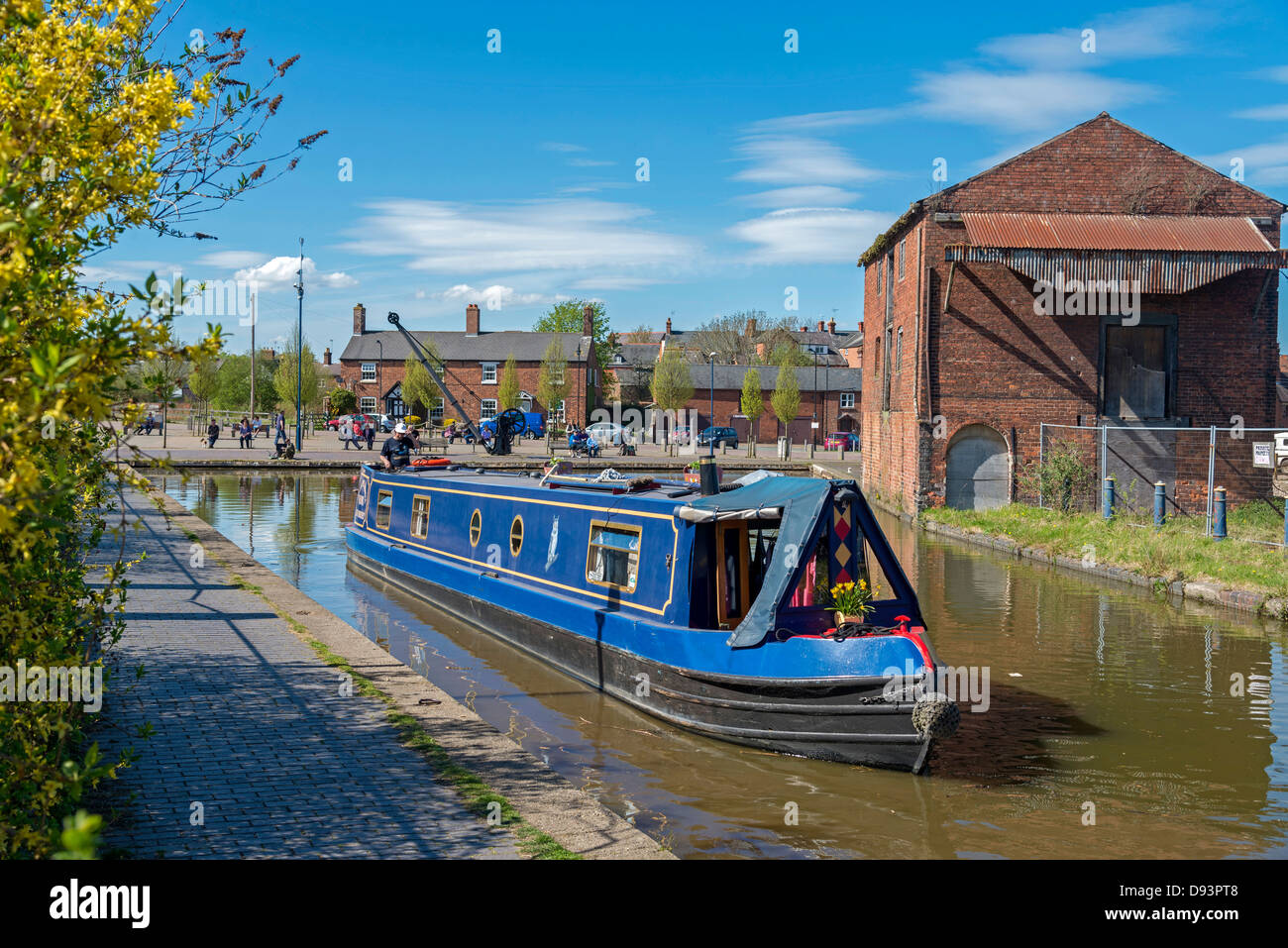 Shropshire Union Canal at Ellesmere Wharf . Ellesmere Shropshire