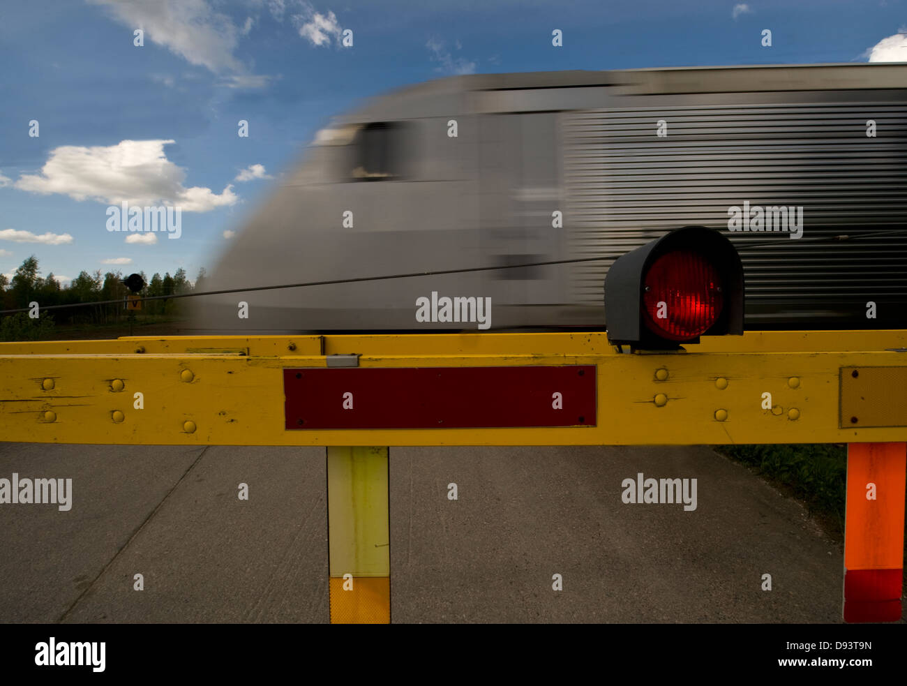 Speeding train Cut Out Stock Images & Pictures - Alamy