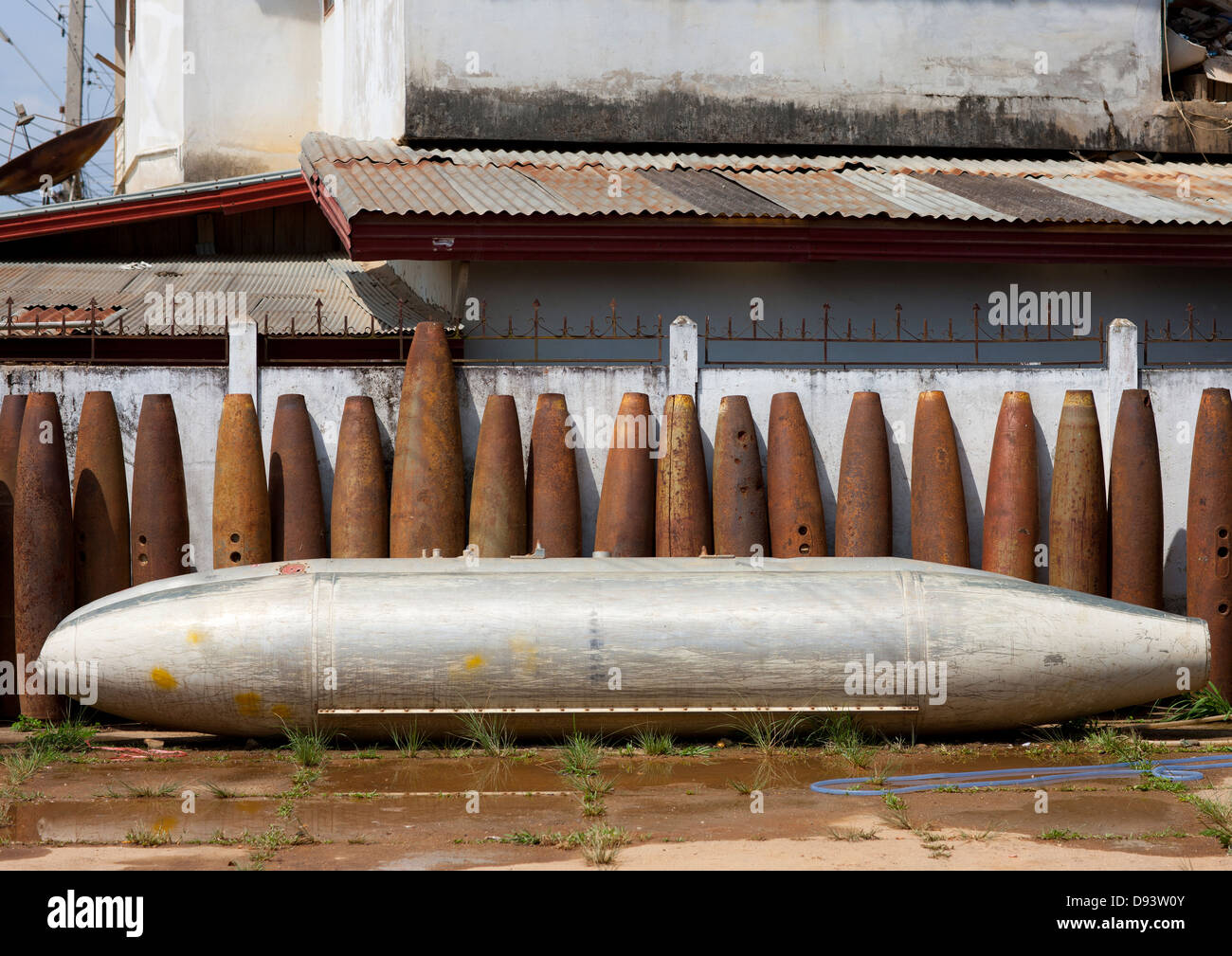 American Bombs, Phonsavan, Laos Stock Photo