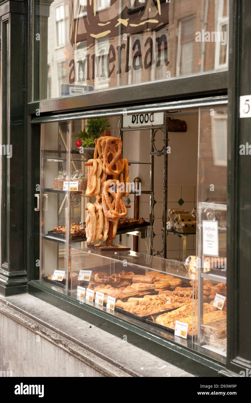 Dutch pastries Bakery Pretzels Bagels Delft Holland Netherlands Europe