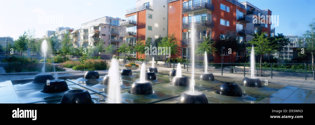 Fountain in a city Stock Photo - Alamy