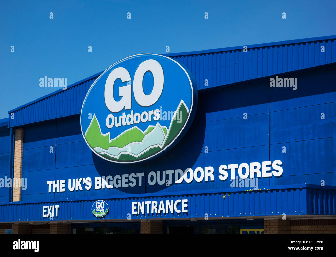 Go Outdoors store, England, UK Stock Photo