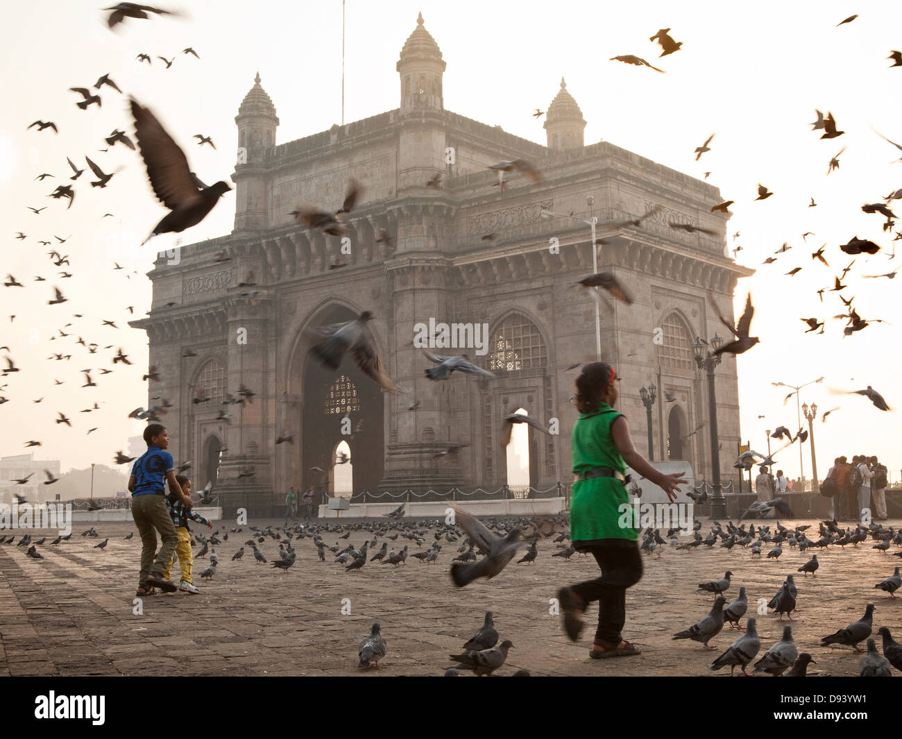 Gateway of India monument at sunrise in Mumbai, India Stock Photo