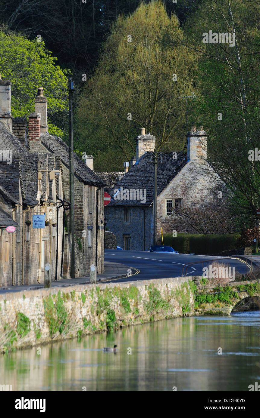 A view of Bibery in the Cotswolds Stock Photo