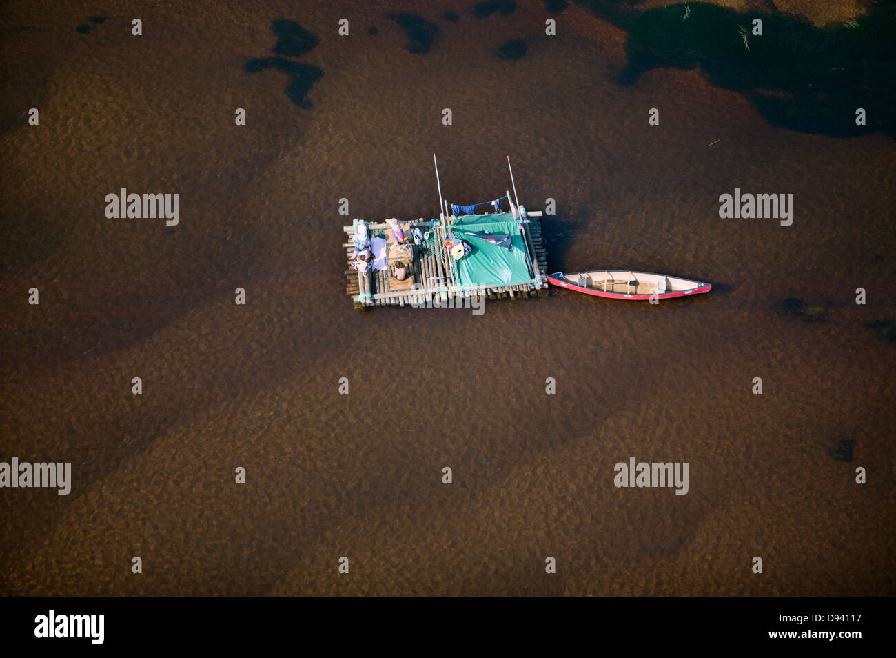 Rafts, Klaralven, Varmland, Sweden. Stock Photo