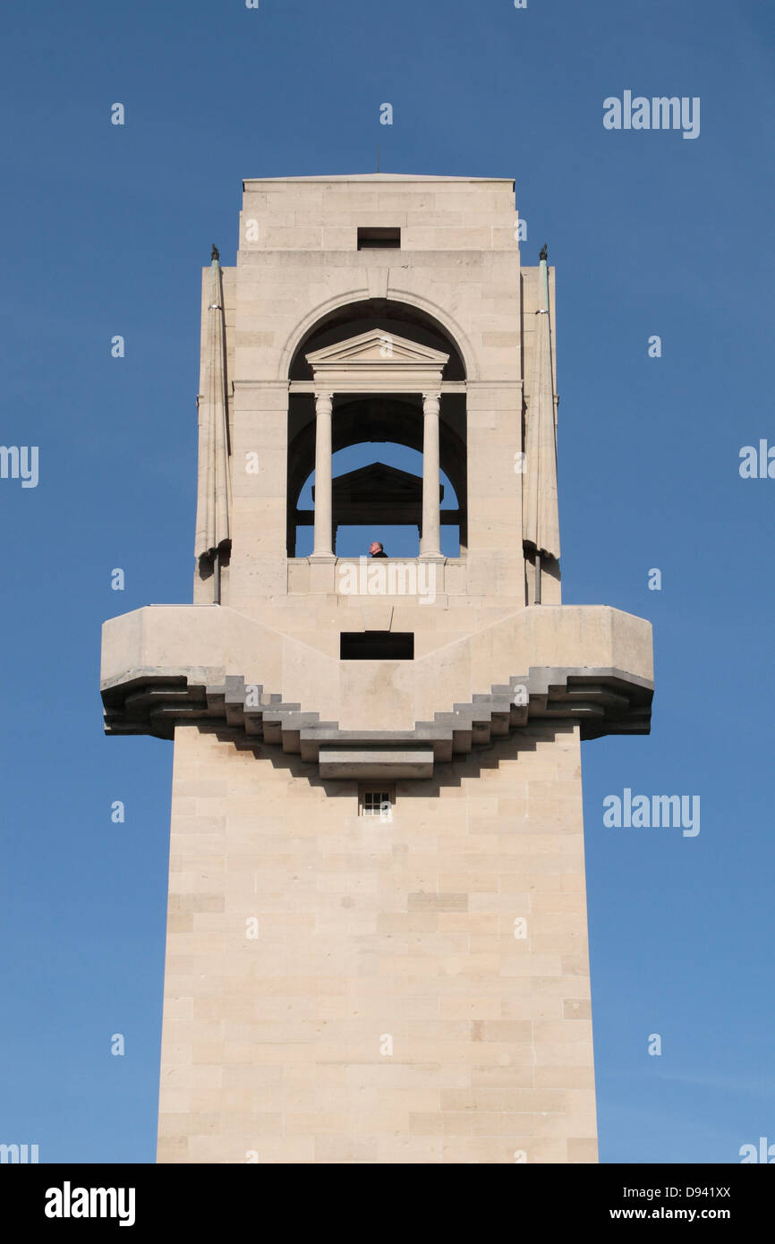 The main tower in the Australian National Memorial, a World War I ...
