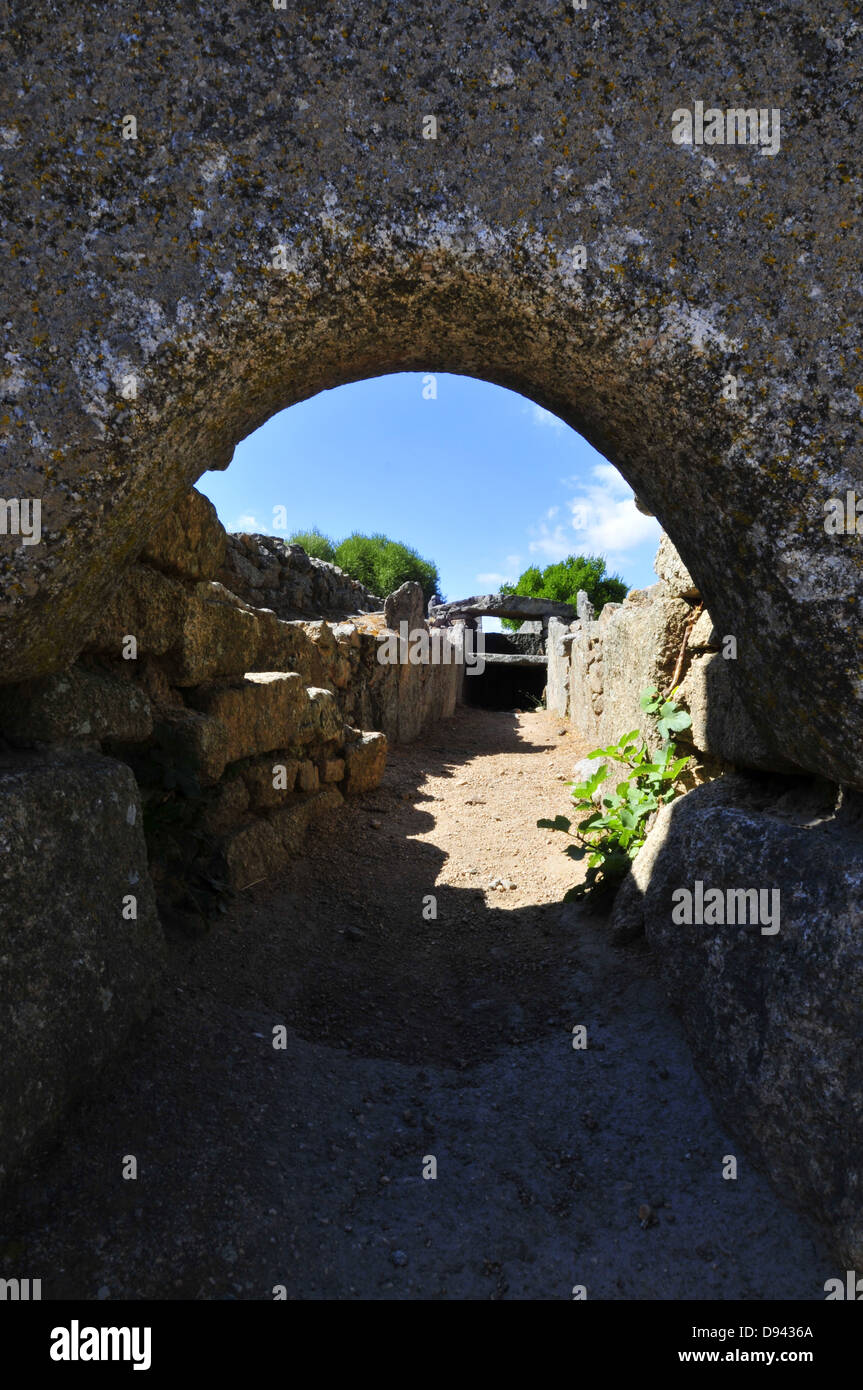 Giants' Grave Li Lolghi, at Arzachena, Gallura, Sardinia, Italy Stock Photo