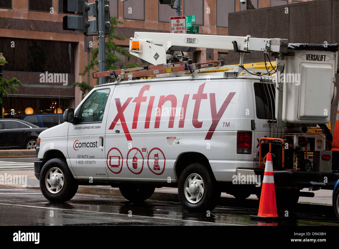 Comcast Xfinity utility work van Washington, DC USA Stock Photo Alamy