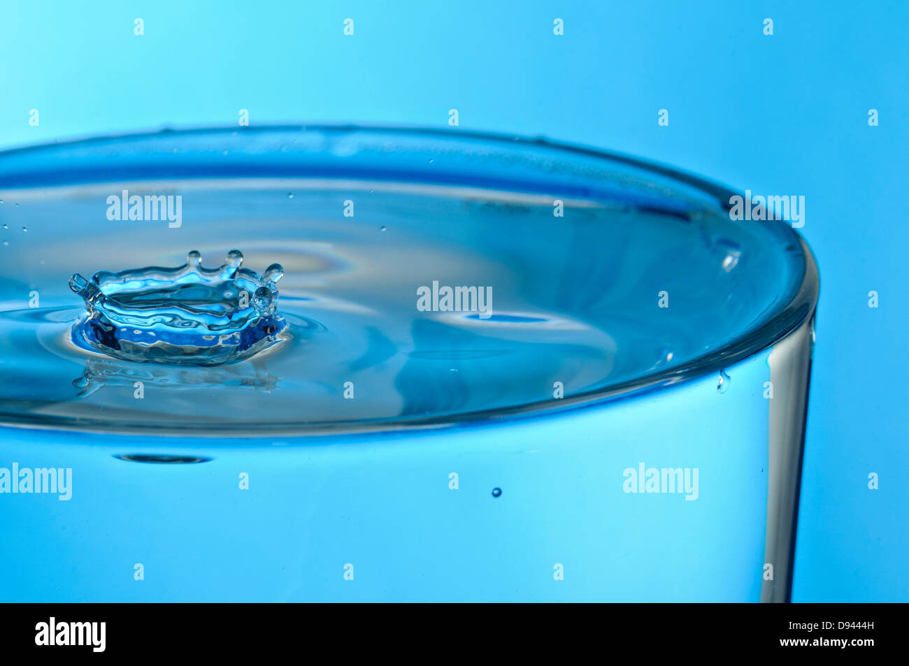 Closeup of water in glass Stock Photo Alamy