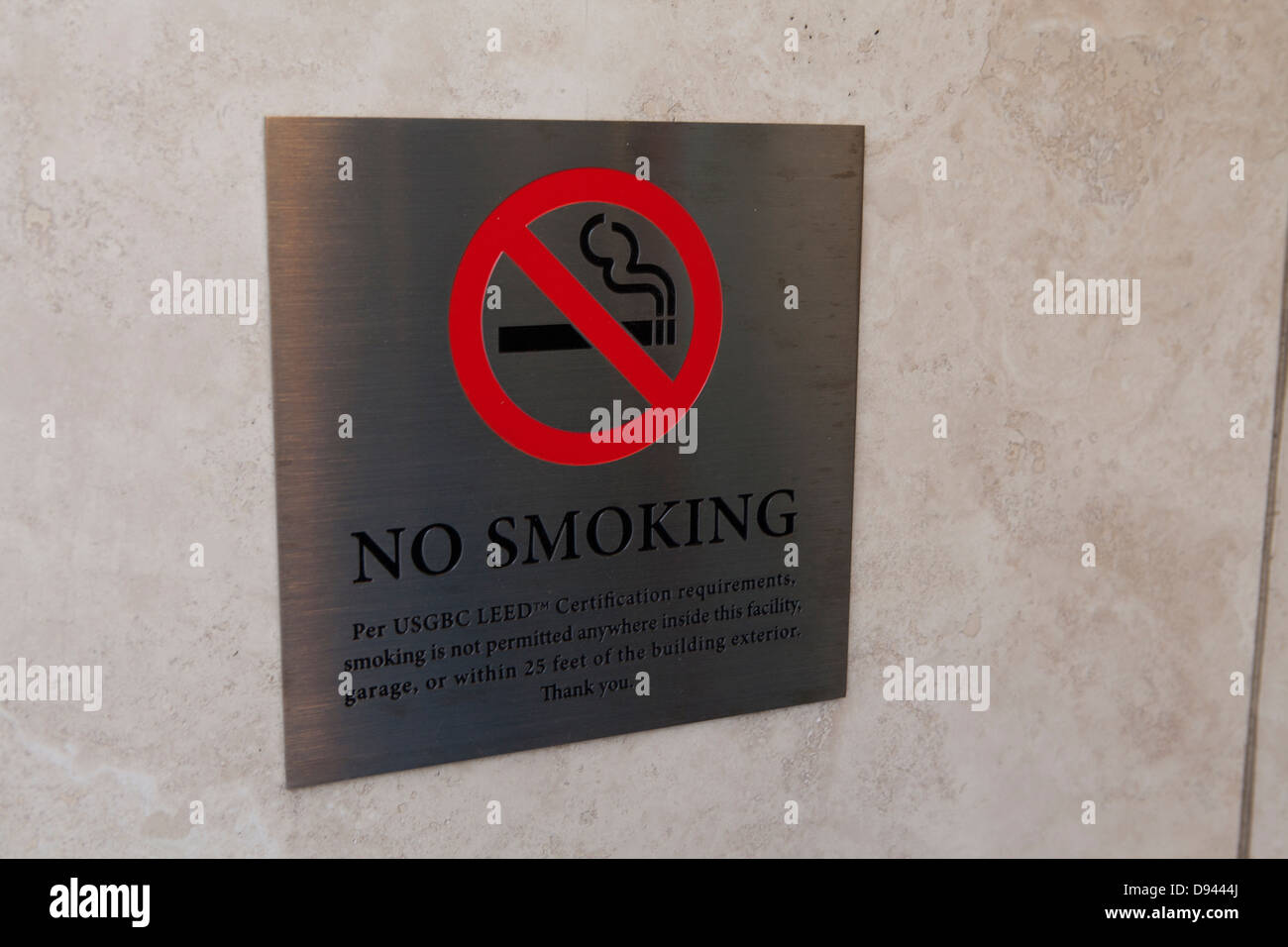 thumbnail image 2 of "No Smoking In This Building" Sign – Indoor Warning Safety Sign By Lasting Impressions (UK Made) 2 of 2