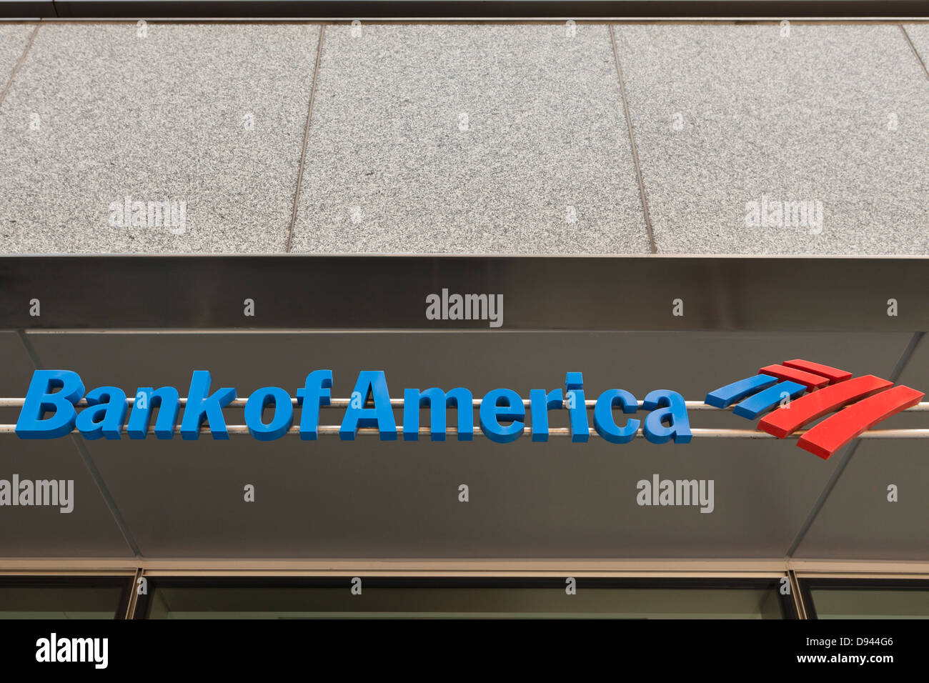 Bank of America sign - USA Stock Photo