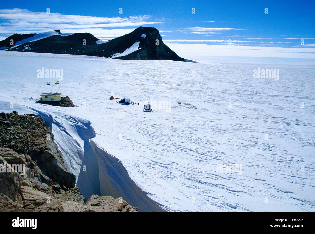 Swedish research station, the Antarctic. Stock Photo
