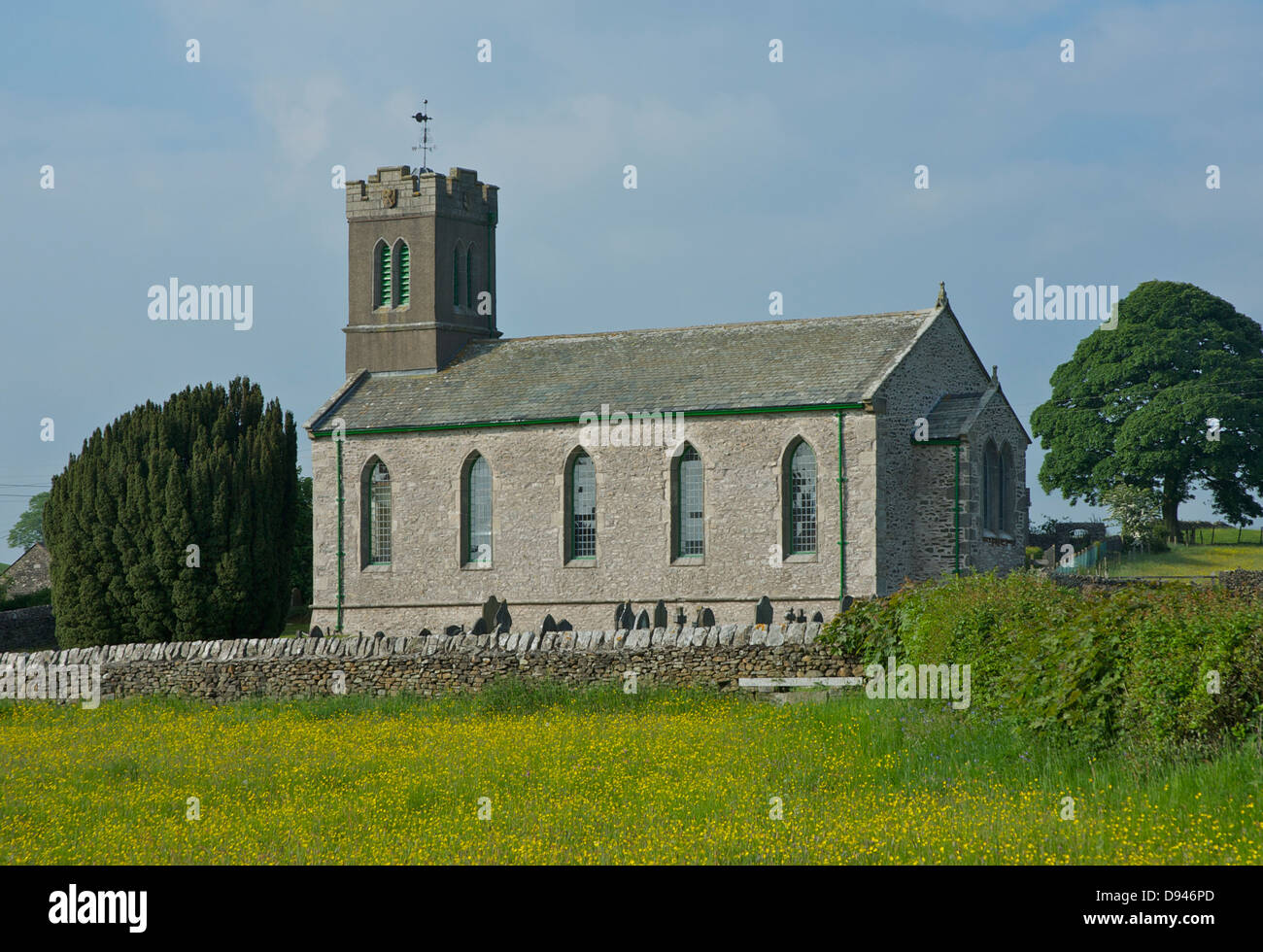 St Stephen's Church in the village of New Hutton, Cumbria, England UK