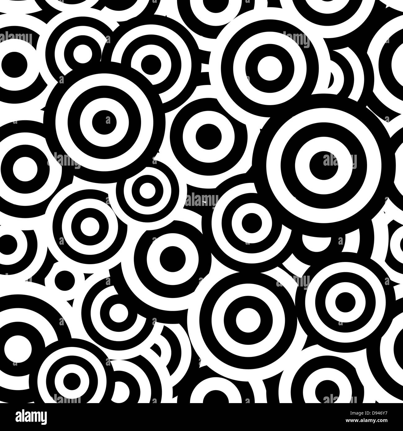 Black and white hypnotic seamless pattern background. Vector ...