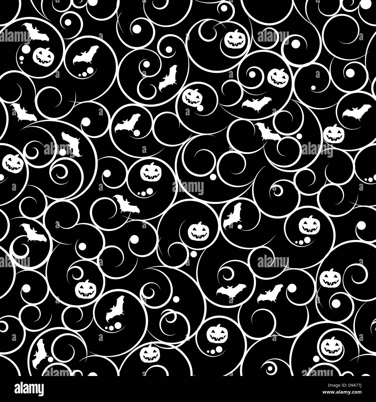 Halloween seamless pattern background vector illustration Stock Photo ...