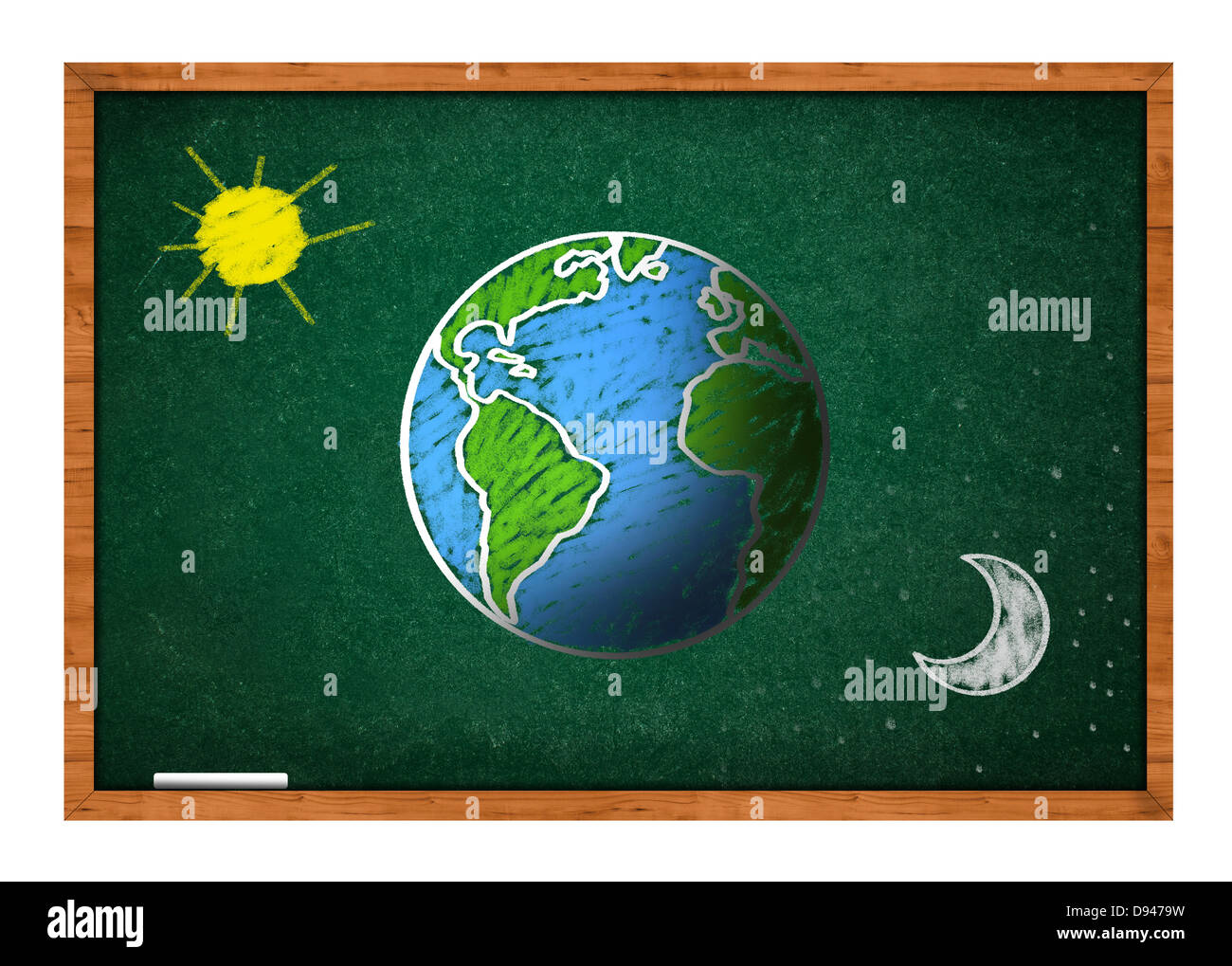 Drawing Of Planet Earth On A Green School Chalkboard Day And Night Concept Stock Photo Alamy Drawing Of Planet Earth On A Green School Chalkboard Day And Night Concept Stock Photo Alamy