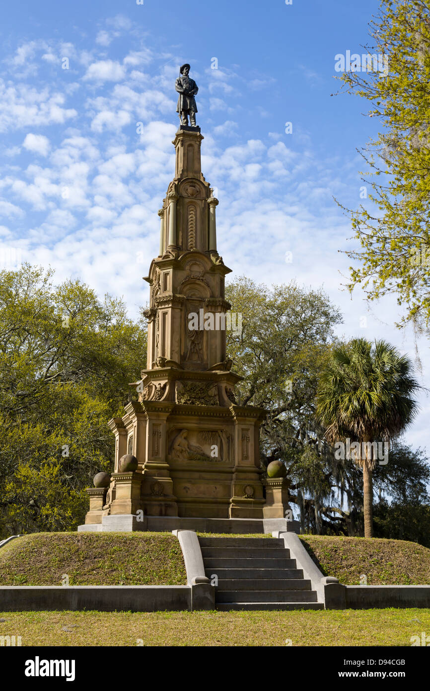 Confederate Memorial, Forsyth Park, Savannah, Georgia Stock Photo