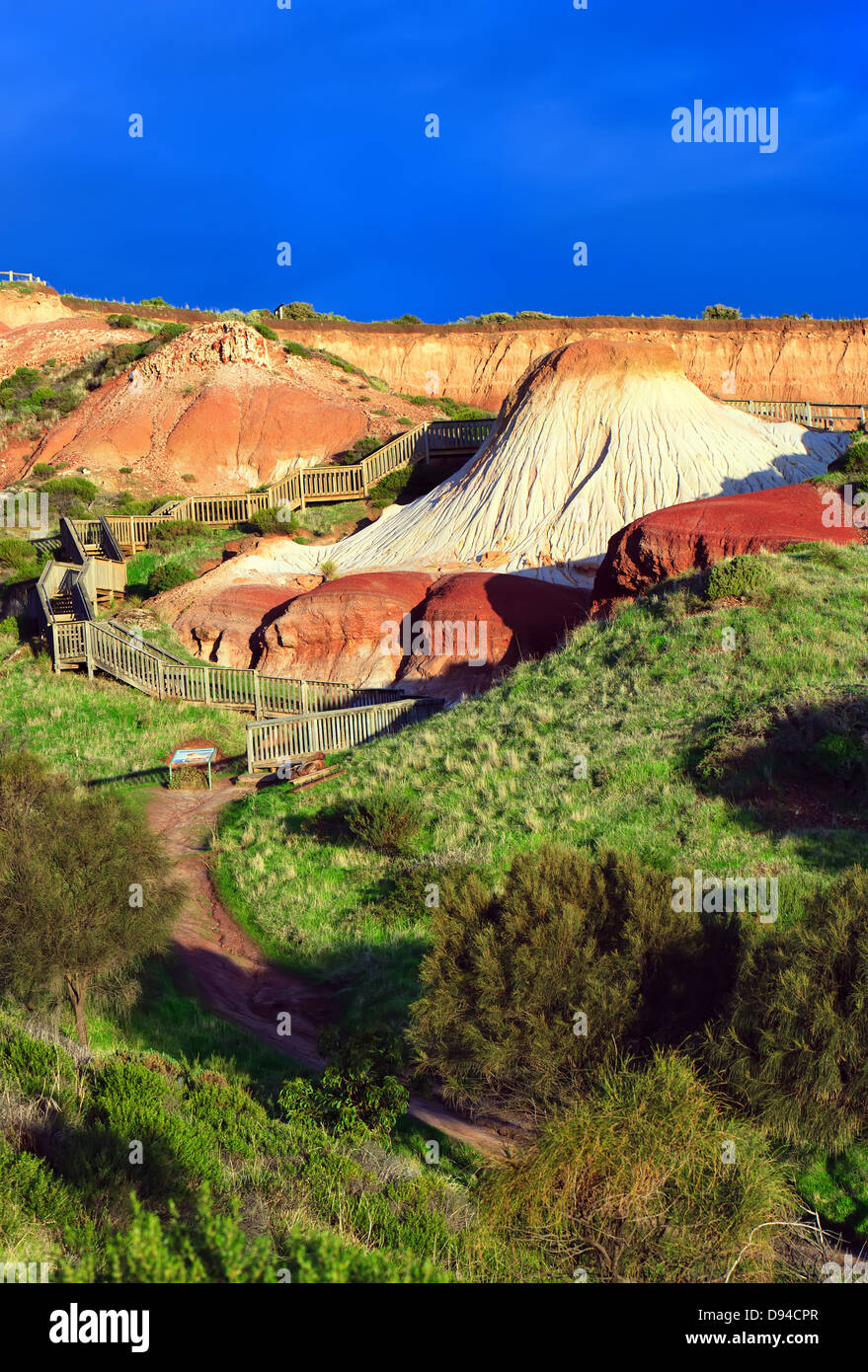 An erosional feature called the Sugarloaf at Hallett Cove South ...