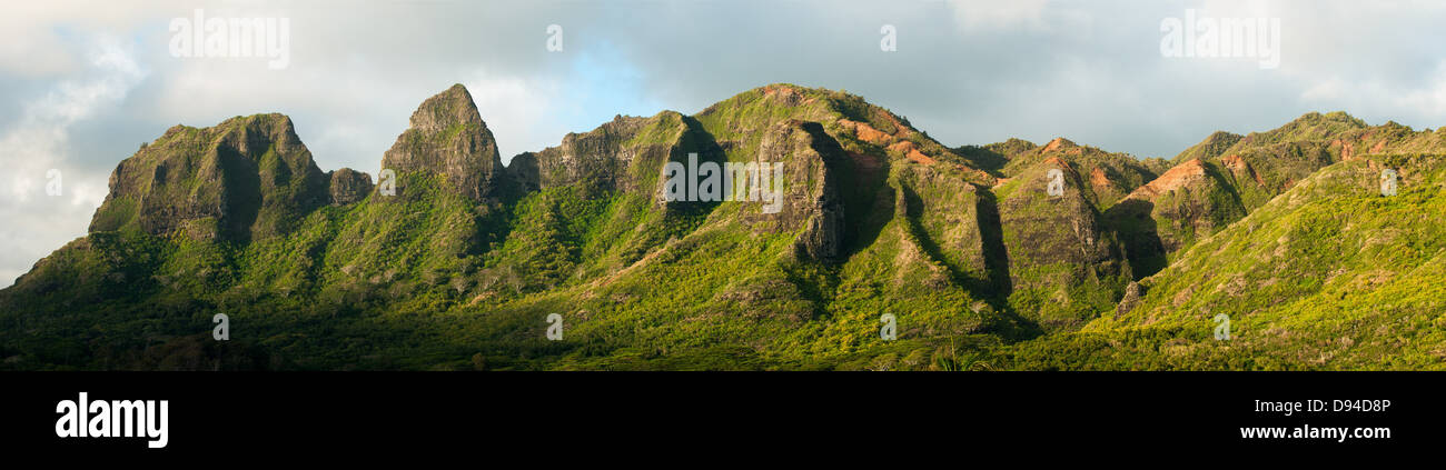 Anahola Mountains, Kauai, Hawaii Stock Photo