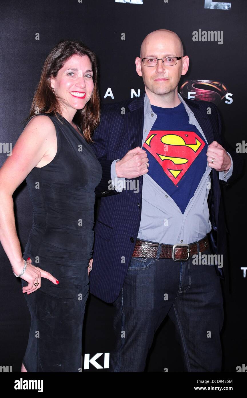 New York, USA. 10th June, 2013. Cori Meltzer, Brad Meltzer at arrivals for MAN OF STEEL Premiere, Alice Tully Hall at Lincoln Center, New York, NY June 10, 2013. Photo By: Gregorio T. Binuya/Everett Collection/Alamy Live News Stock Photo