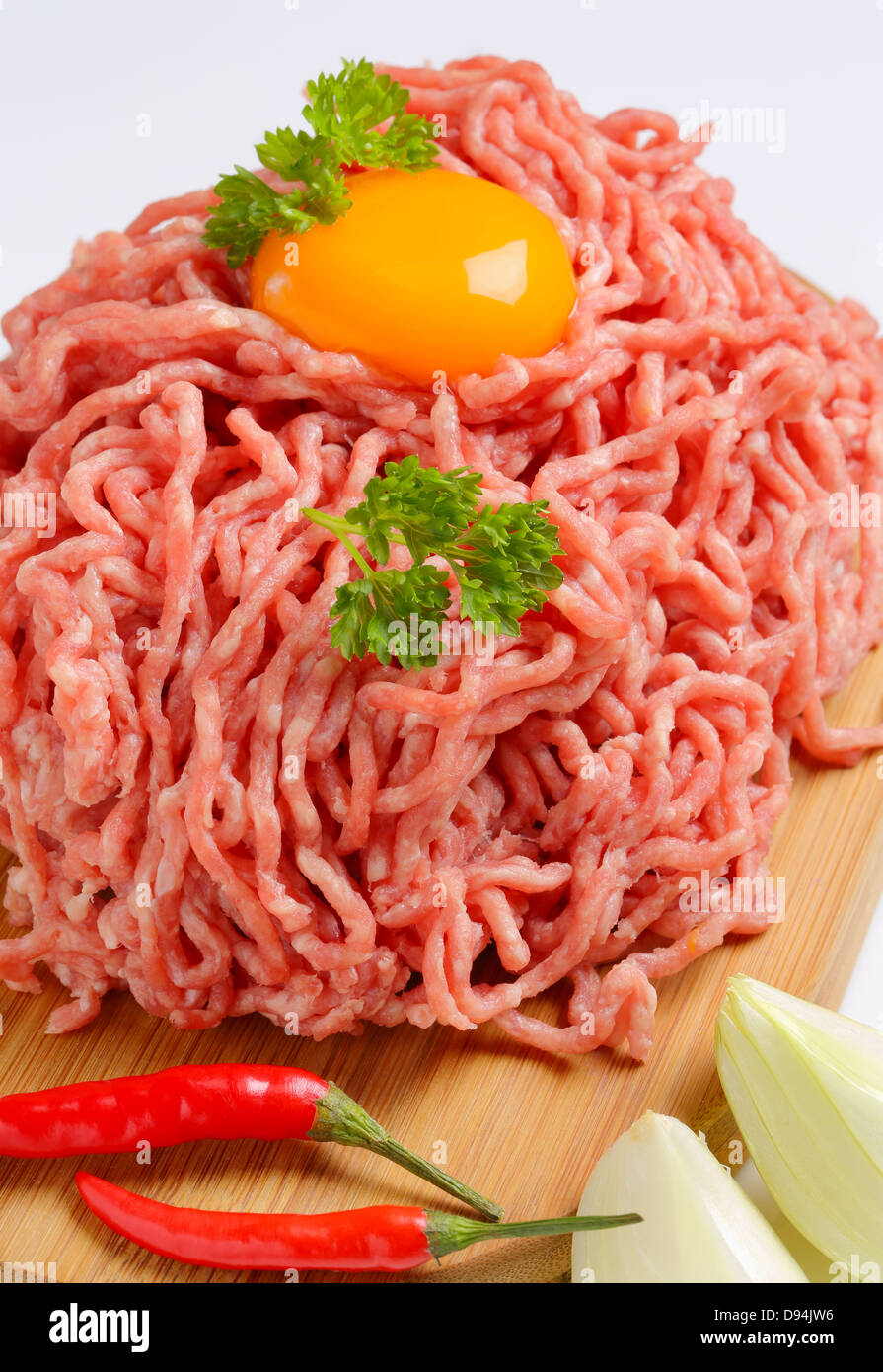 Raw ground pork Stock Photo Alamy