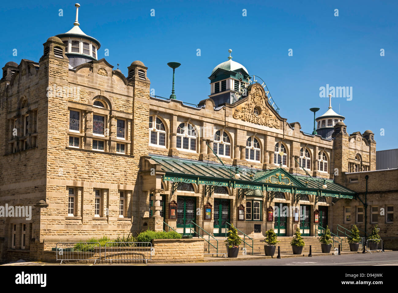 Harrogate's Royal Hall, an Edwardian Theatre built in 1903, is a venue for events, arts and entertainment. Stock Photo