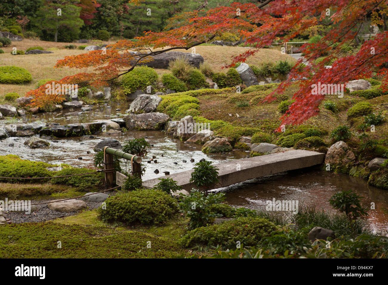 Yamagata Aritomo constructed his private villa and called it Murin-an. Stock Photo