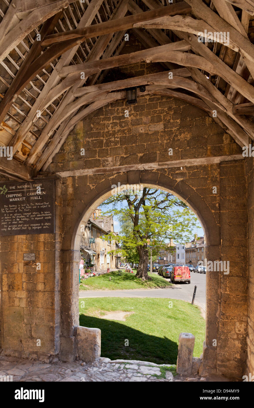 The Market Hall in the Cotswold village of Chipping Campden, Gloucestershire UK Stock Photo