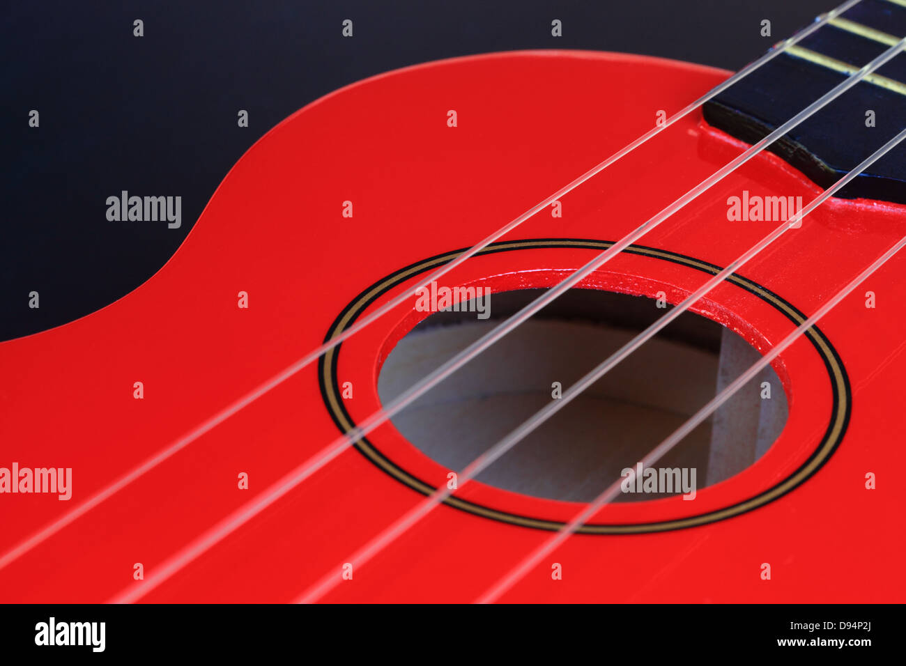 Ukulele sound hole Stock Photo Alamy