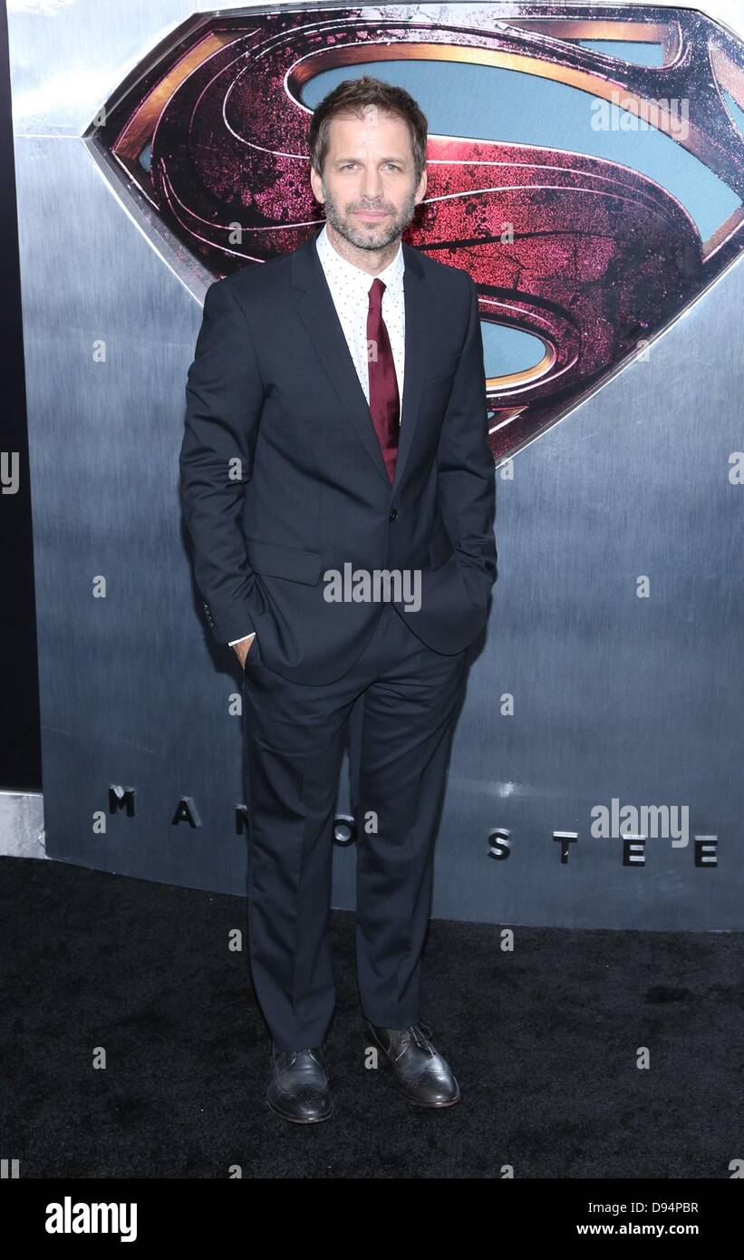 New York, USA. 10th June 2013. Zack Snyder at arrivals for MAN OF STEEL Premiere, Alice Tully Hall at Lincoln Center, New York, NY June 10, 2013. Photo By: Andres Otero/Everett Collection/Alamy Live News Stock Photo