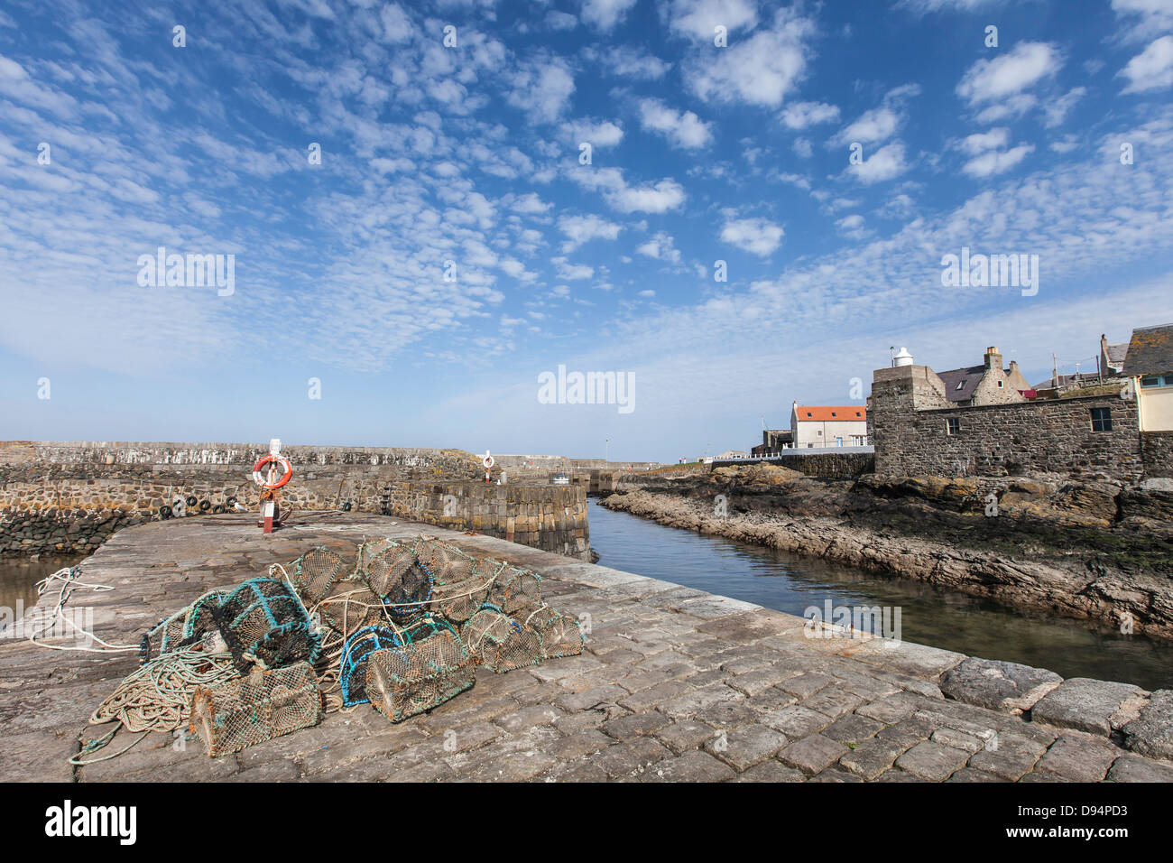 Historic harbour at Portsoy in Aberdeenshire, Scotland. Stock Photo