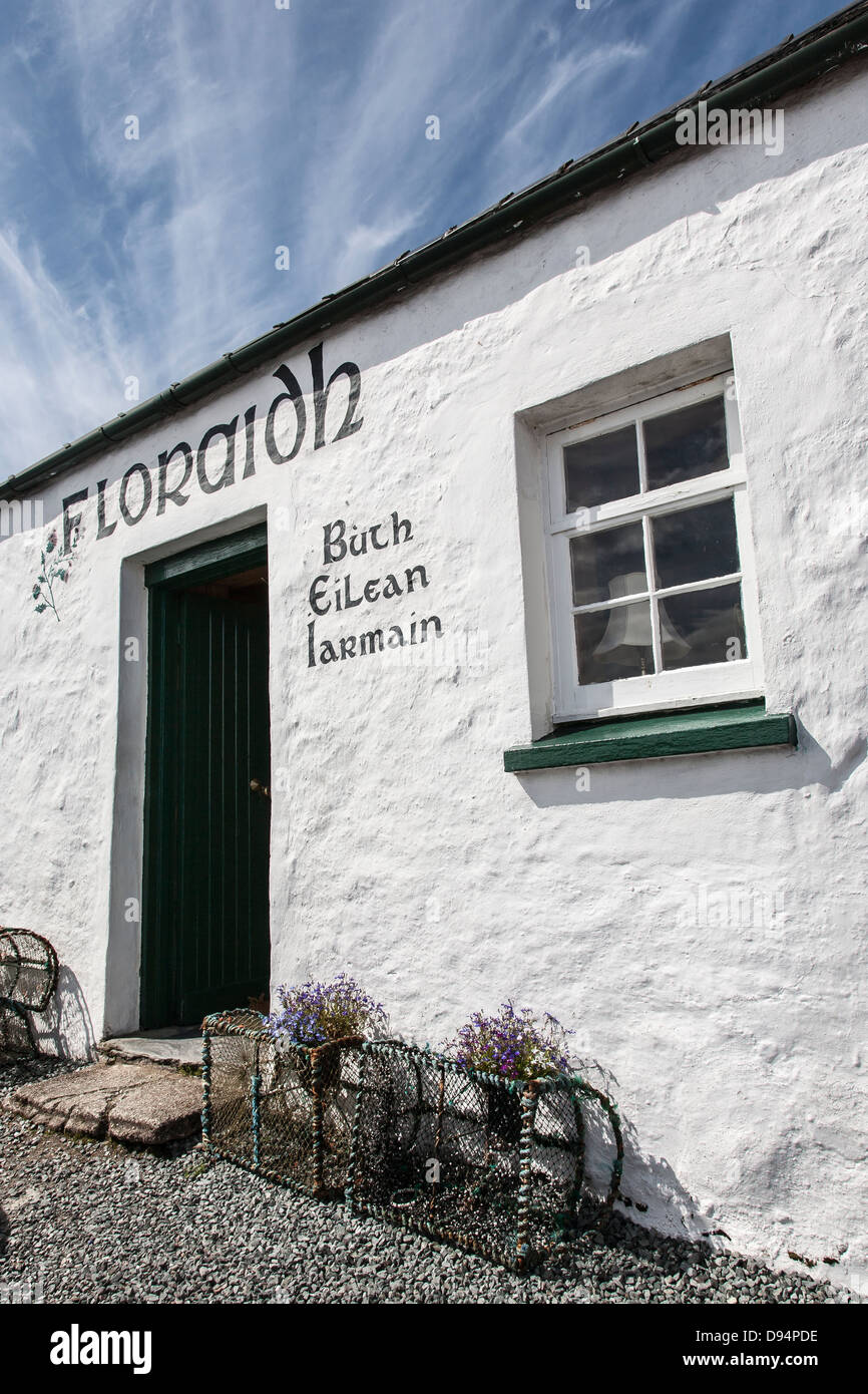Gaelic shop at Isle of Ornsay on Skye in Scotland. Stock Photo