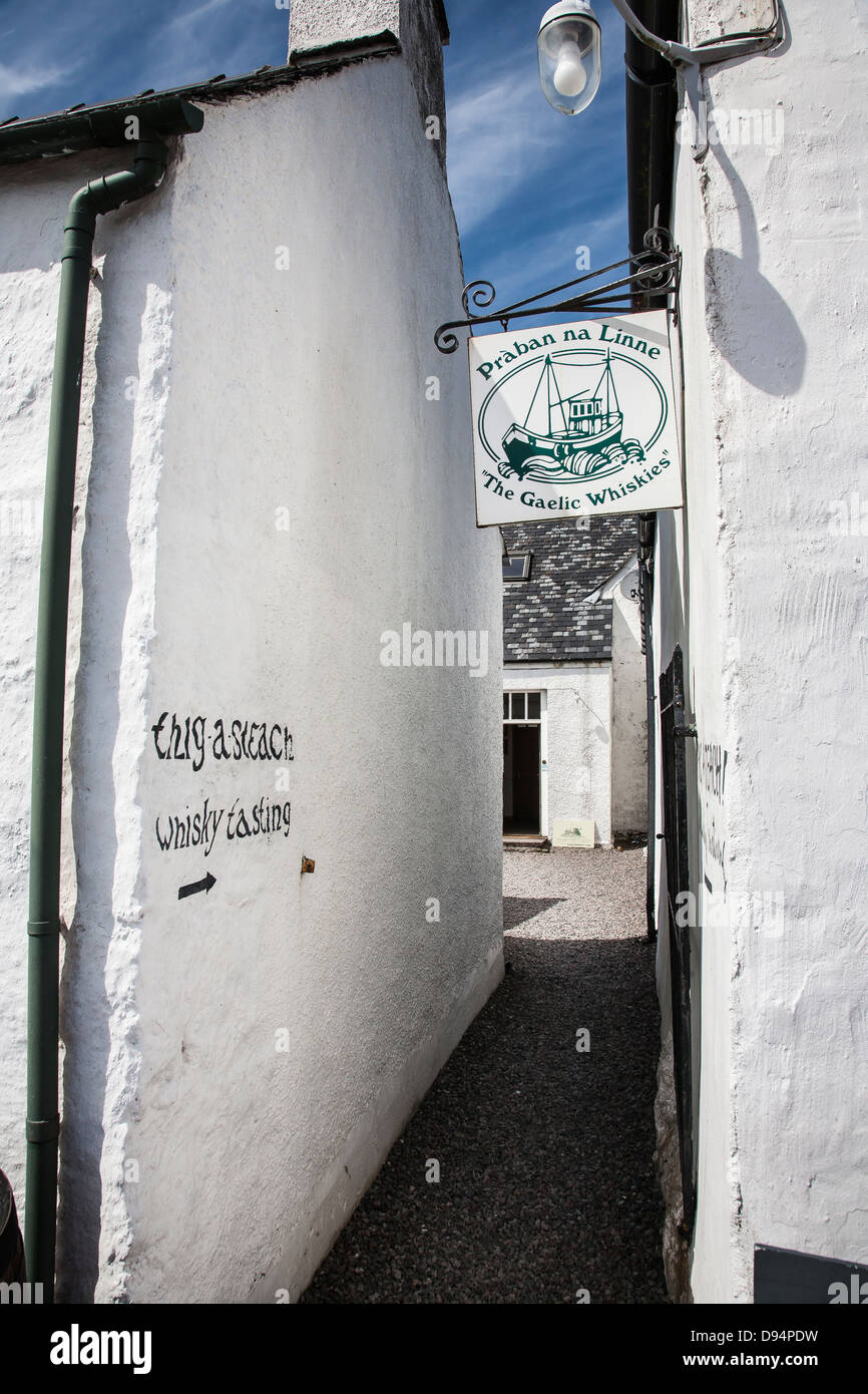 Whisky shop at Isle of Ornsay on the Isle of Skye Stock Photo