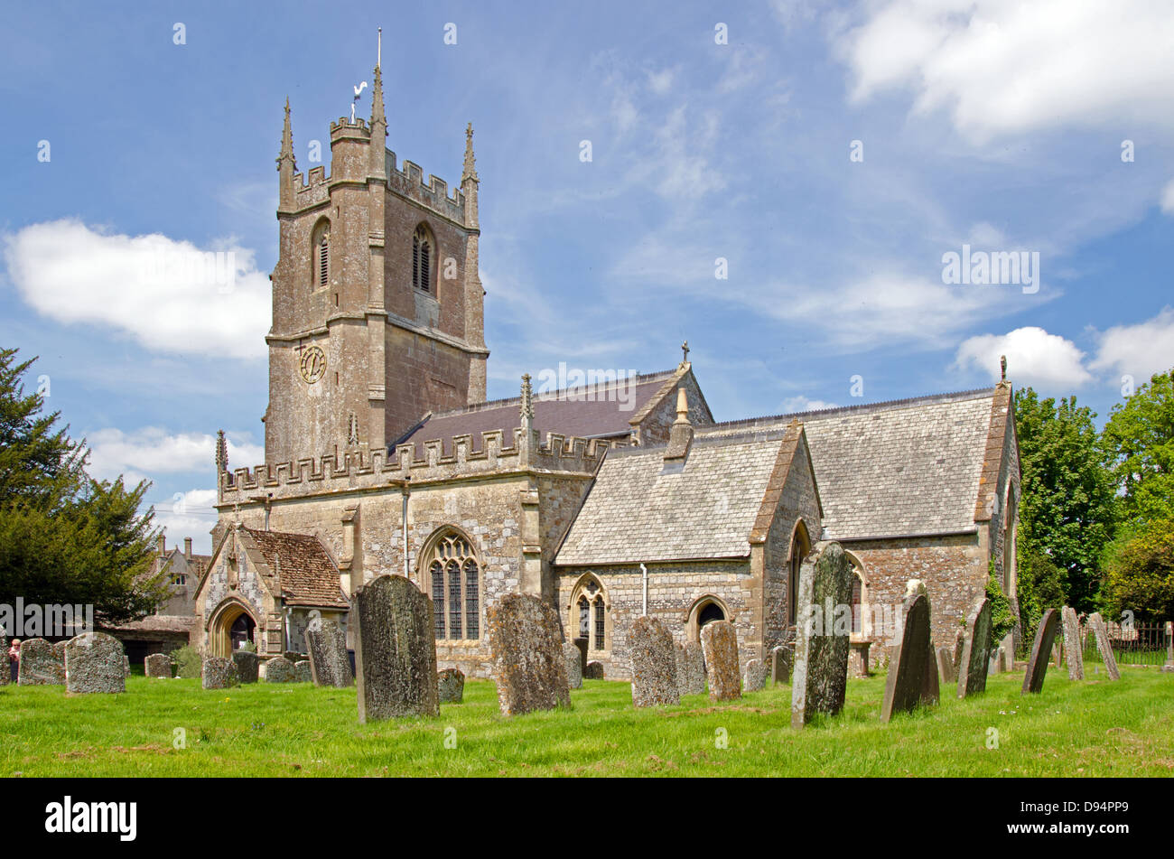 The church Saint James, Avebury, England Stock Photo