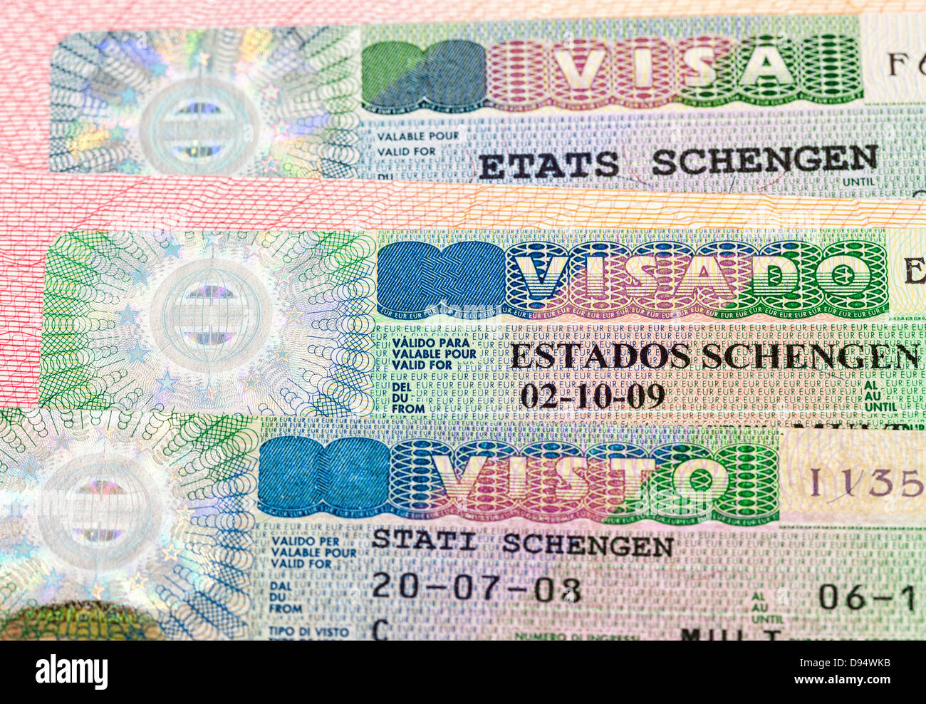 Schengen visa hi-res stock photography and images - Alamy