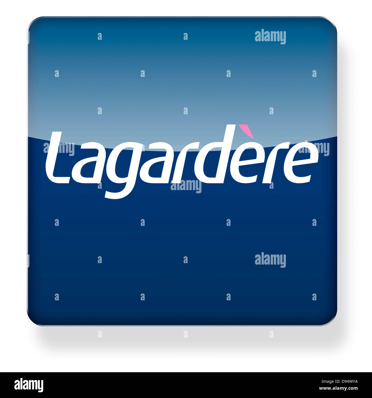 Lagardere logo as an app icon. Clipping path included Stock Photo - Alamy