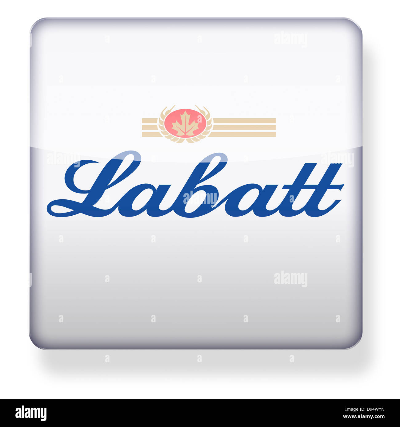 Labatt brewery logo as an app icon. Clipping path included. Stock Photo
