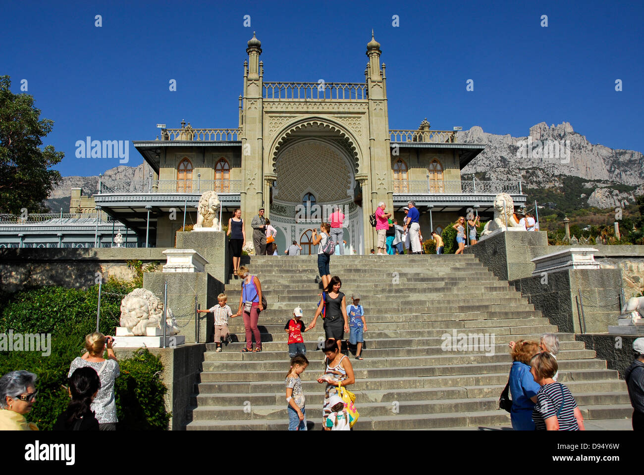 Vorontsov Palace In Alupka Yalta Crimea On The Black Sea - 