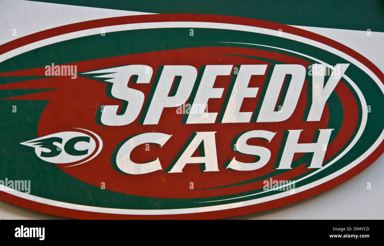 Speedy Cash payday loans company sign Stock Photo: 57272333 - Alamy