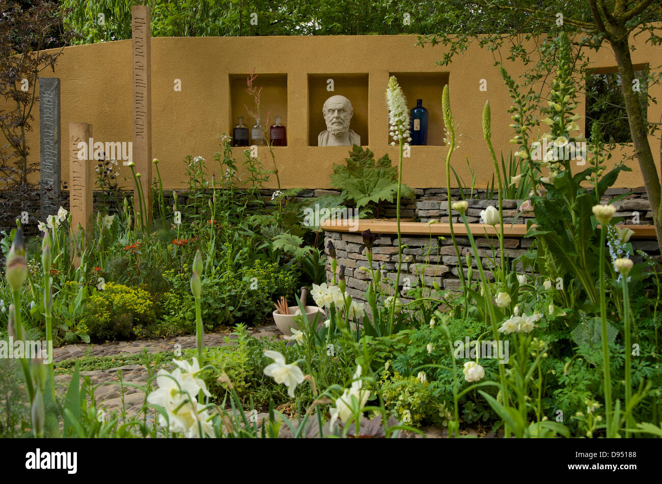 The Get Well Soon garden at RHS Chelsea Flower Show 2013, London, UK. Stock Photo