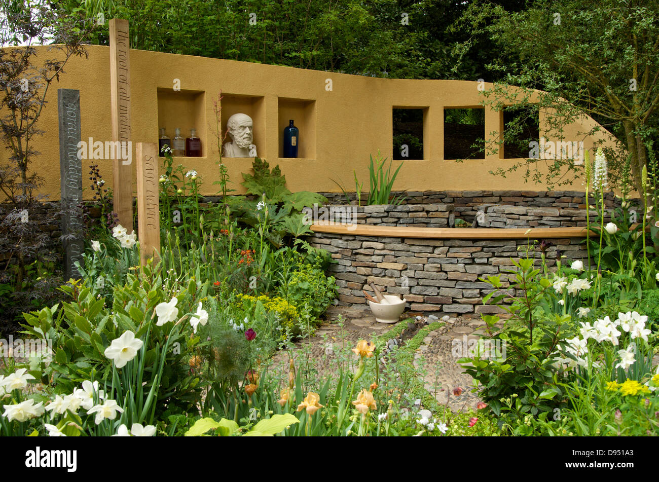The Get Well Soon garden at RHS Chelsea Flower Show 2013, London, UK. Stock Photo