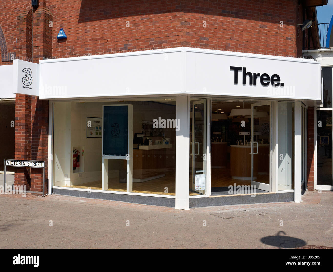 Three mobile phone shop in Crewe Cheshire UK Stock Photo Alamy