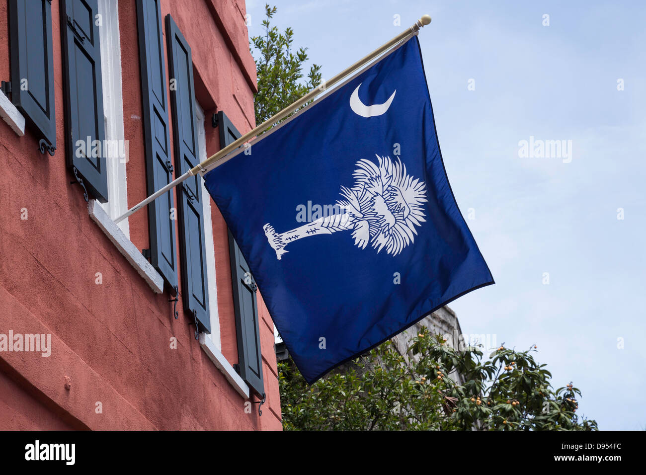 South Carolina State Flag, USA Stock Photo