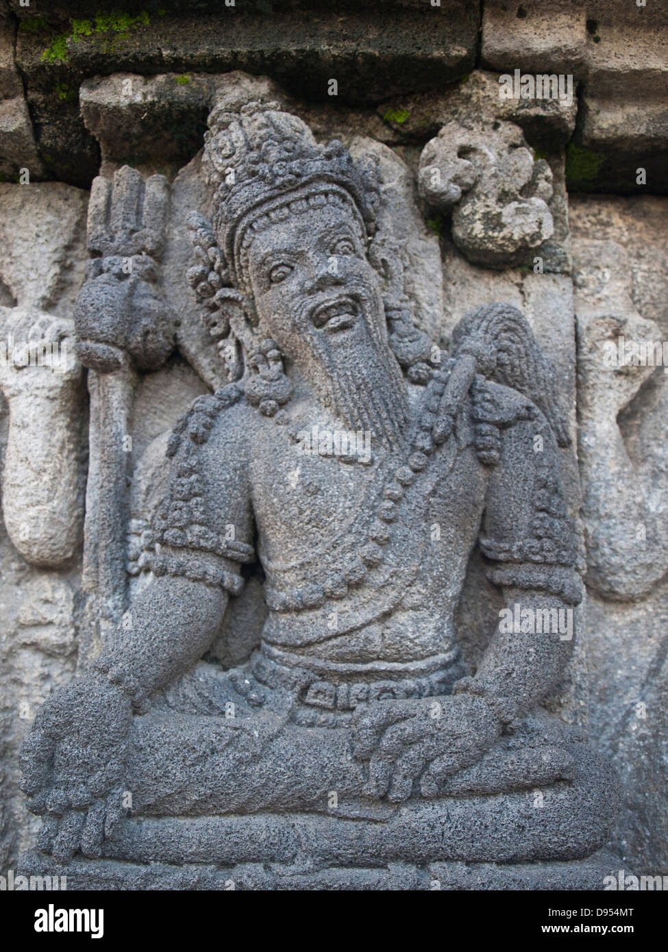 Stone carving detail from the Prambanan temples Stock Photo - Alamy